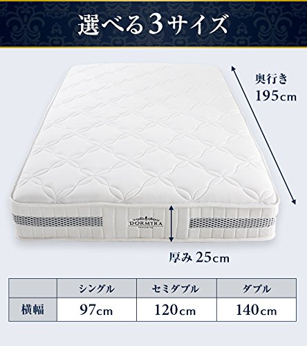 Amazon｜モダンデコ マットレス 超高密度ポケットコイル 極厚 圧縮